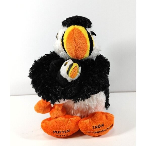 Creature Comfort Puffin Penguin  Mom and Baby 12" Newfoundland Stuffed Plush - Picture 2 of 4
